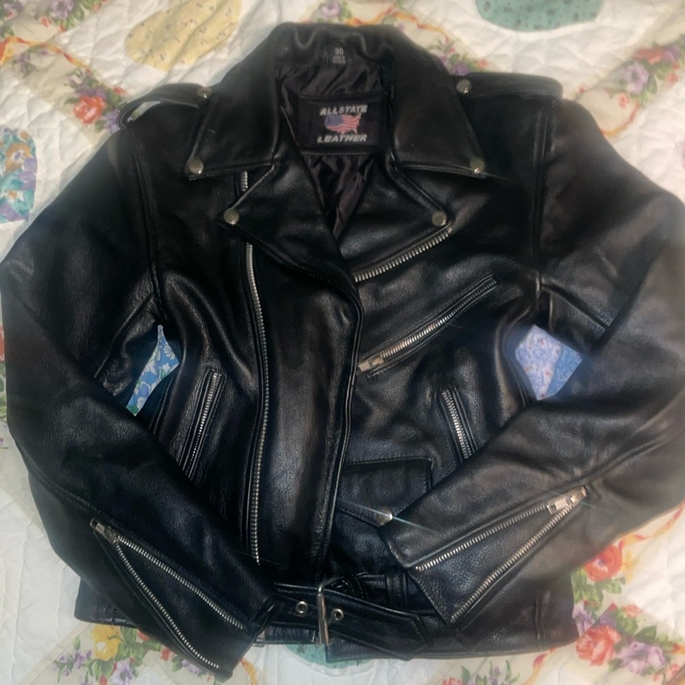 ALLSTATE WOMEN’S LEATHER MC JACKET AL2100